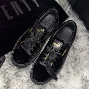 Puma creepers velvet with box